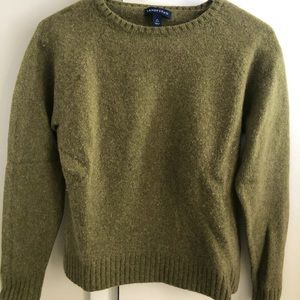 Lands End Olive Green Sweater